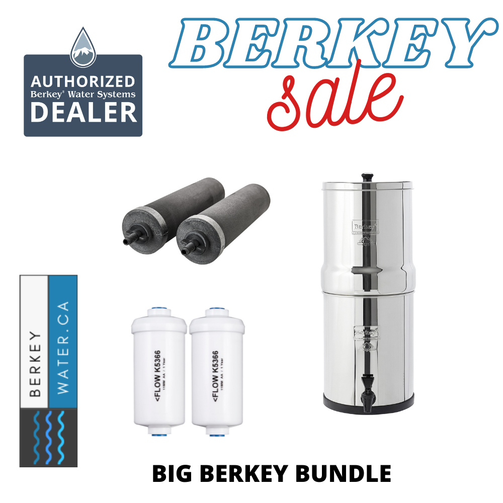 Big Berkey Water Filter w/ 2 Black Berkey Elements - NEW