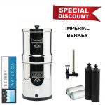 Imperial Berkey® Special Set With 2 Black Elements, 2 Fluoride Filters & Sight Glass Spigot