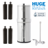 Crown Berkey Special Bundle With 4 Black Berkey Filters & Stainless Steel Berkey Water View Spigot