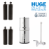 Travel Berkey Special Bundle With 4 Black Berkey Filters & Stainless Steel Berkey Water View Spigot